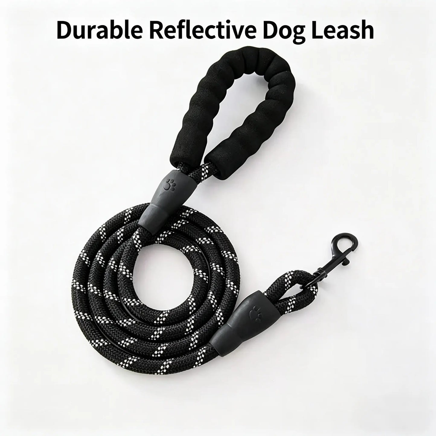 2026 Shockproof Elastic Dog Leash for Training and Daily Walks with Night Glow, Shock Absorption, 360° Rotation, and Anti-Tangle Design for Medium to Large Dogs