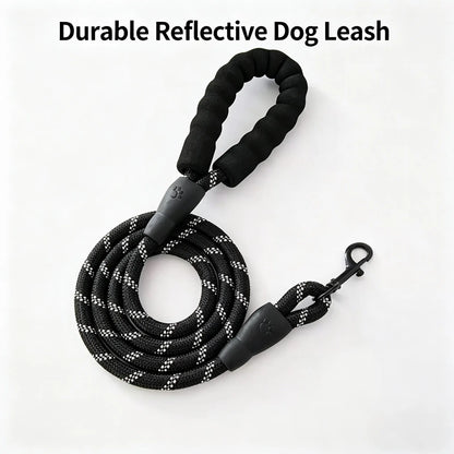 2026 Shockproof Elastic Dog Leash for Training and Daily Walks with Night Glow, Shock Absorption, 360° Rotation, and Anti-Tangle Design for Medium to Large Dogs