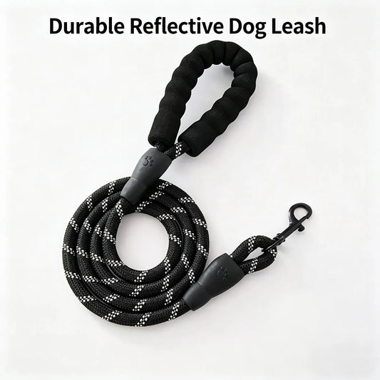 2026 Shockproof Elastic Dog Leash for Training and Daily Walks with Night Glow, Shock Absorption, 360° Rotation, and Anti-Tangle Design for Medium to Large Dogs