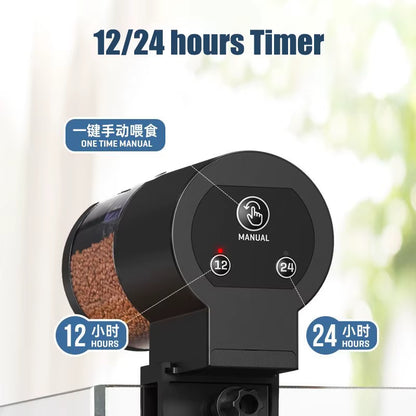 Intelligent Automatic Fish Tank Feeder with 100ml Capacity for Aquariums and Goldfish