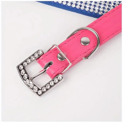 Adjustable Pet Collar, 1 Count Rhinestone Decor Pet Collar, Pet Supplies for Cute Cats and Puppies, Pet Accessories