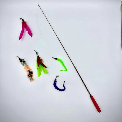 Fishing Feather Cat Toy