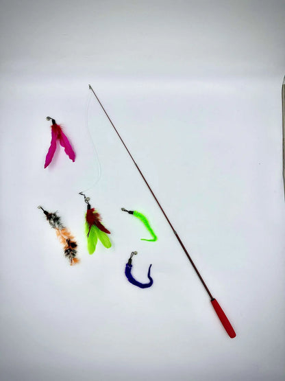 Fishing Feather Cat Toy
