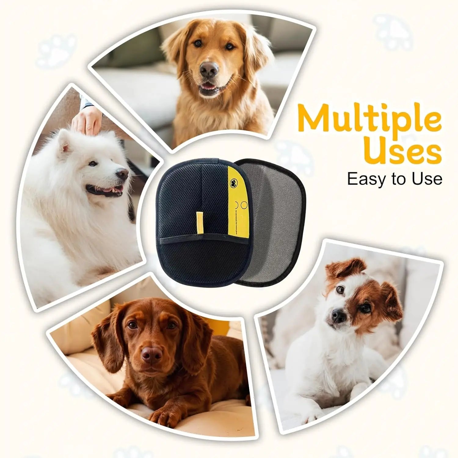 Ultimate Pet Hair Removal Gloves for Cats & Dogs - Eco-Friendly, Reusable, and Efficient Grooming Solution