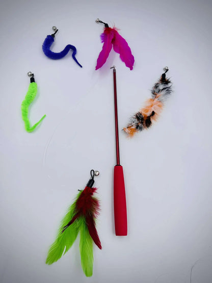 Fishing Feather Cat Toy