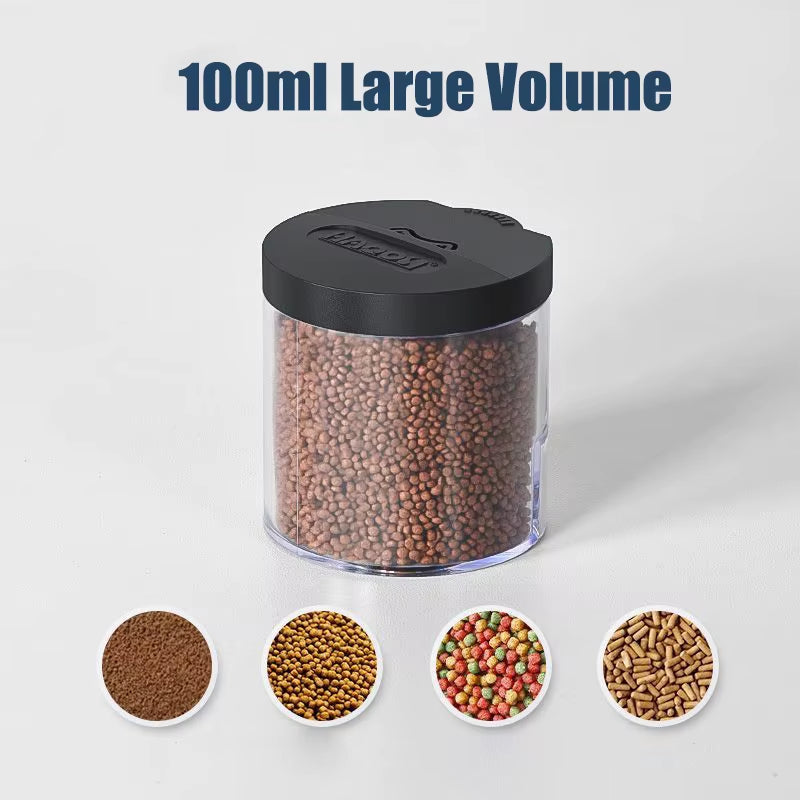 Intelligent Automatic Fish Tank Feeder with 100ml Capacity for Aquariums and Goldfish