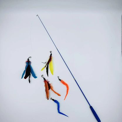 Fishing Feather Cat Toy
