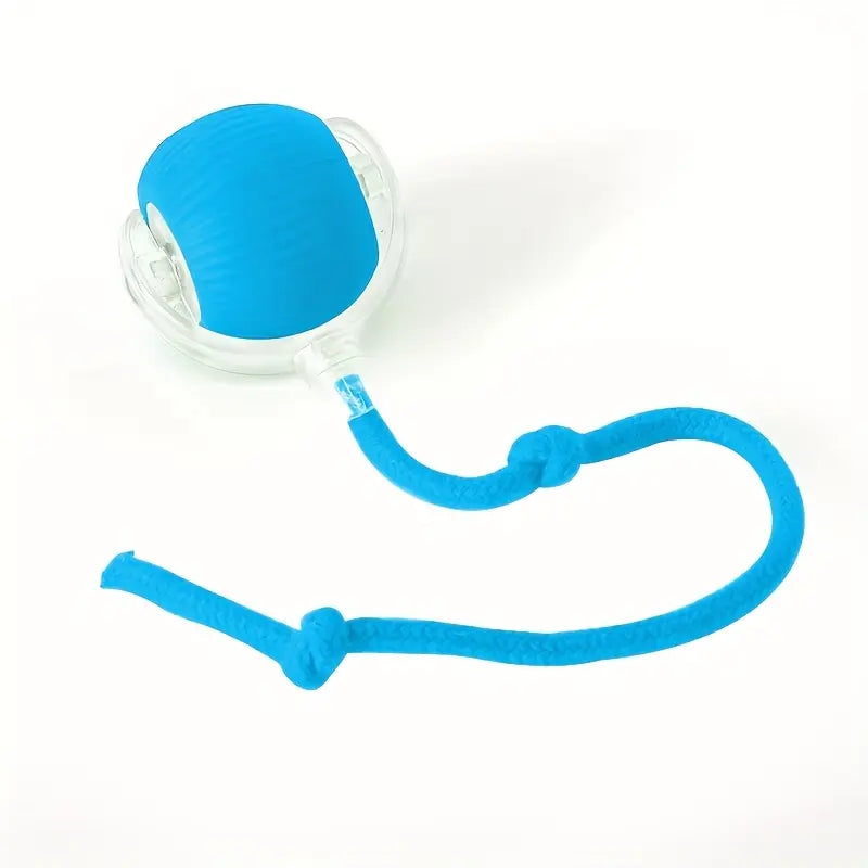USB Smart Interactive Cat Toy Ball, Automatic Cat Toy, Rechargeable Indoor Cat Toy with Colorful Lights, Power Ball Cat Toy, Kitten Toy